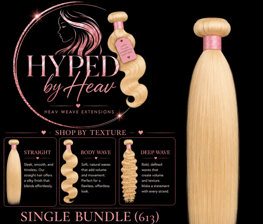 Single Bundle (613) (10-30 inch) (3 Textures)