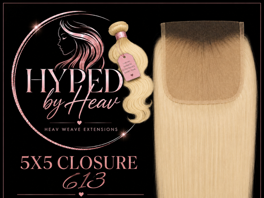 5x5 Closure (613) (12-20 Inch T| 14-20 HD)(2 Options)(3 Textures)