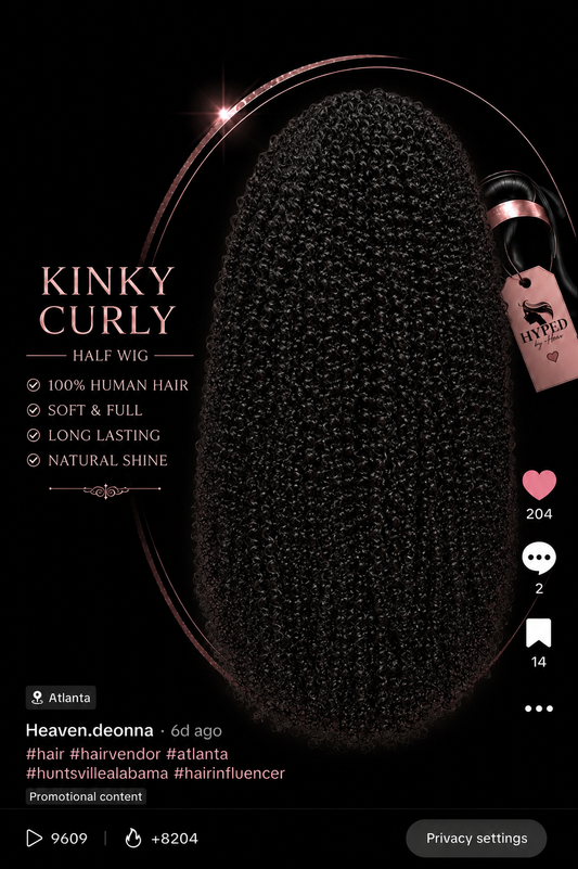 Kinky Curly Half Wig (12-30 inch)